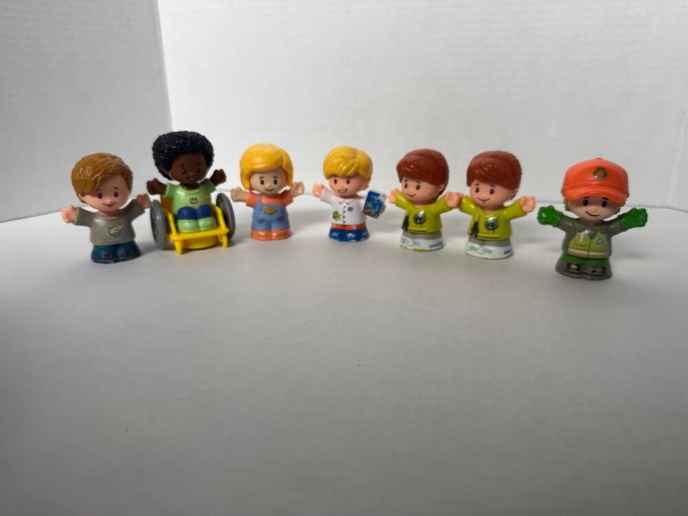 Fisher Price Little People Figure Lot 7 -Wheelchair- Kids Characters